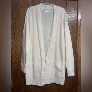 Sonoma Goods For Life Ivory 0X open front cardigan NWT